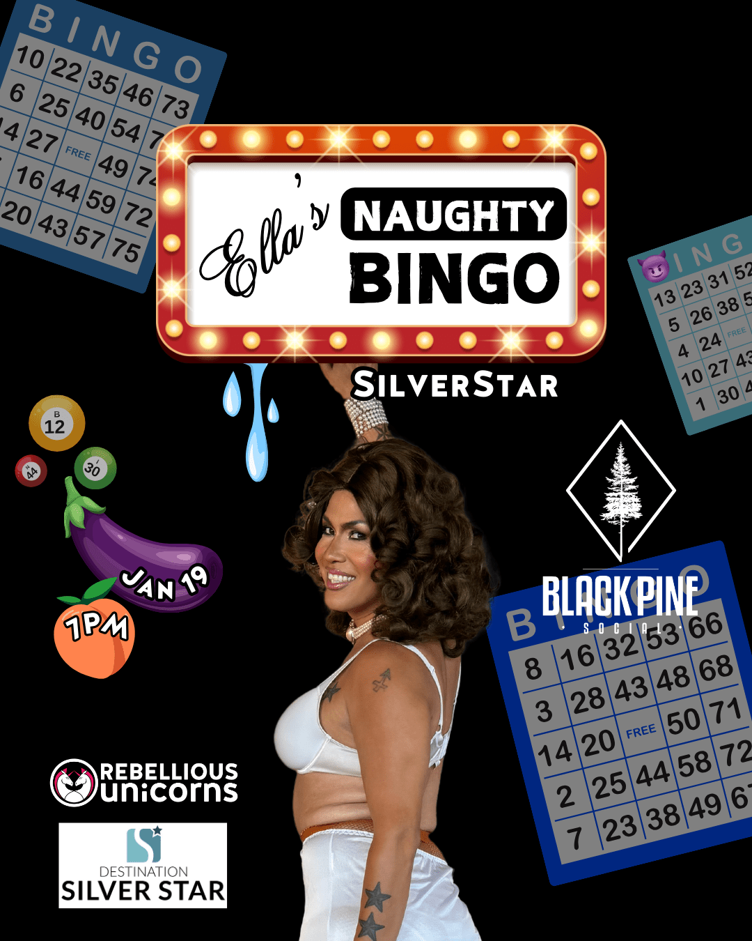 Ella's Naughty Bingo | SilverStar (Jan 19) - Rebellious Unicorns