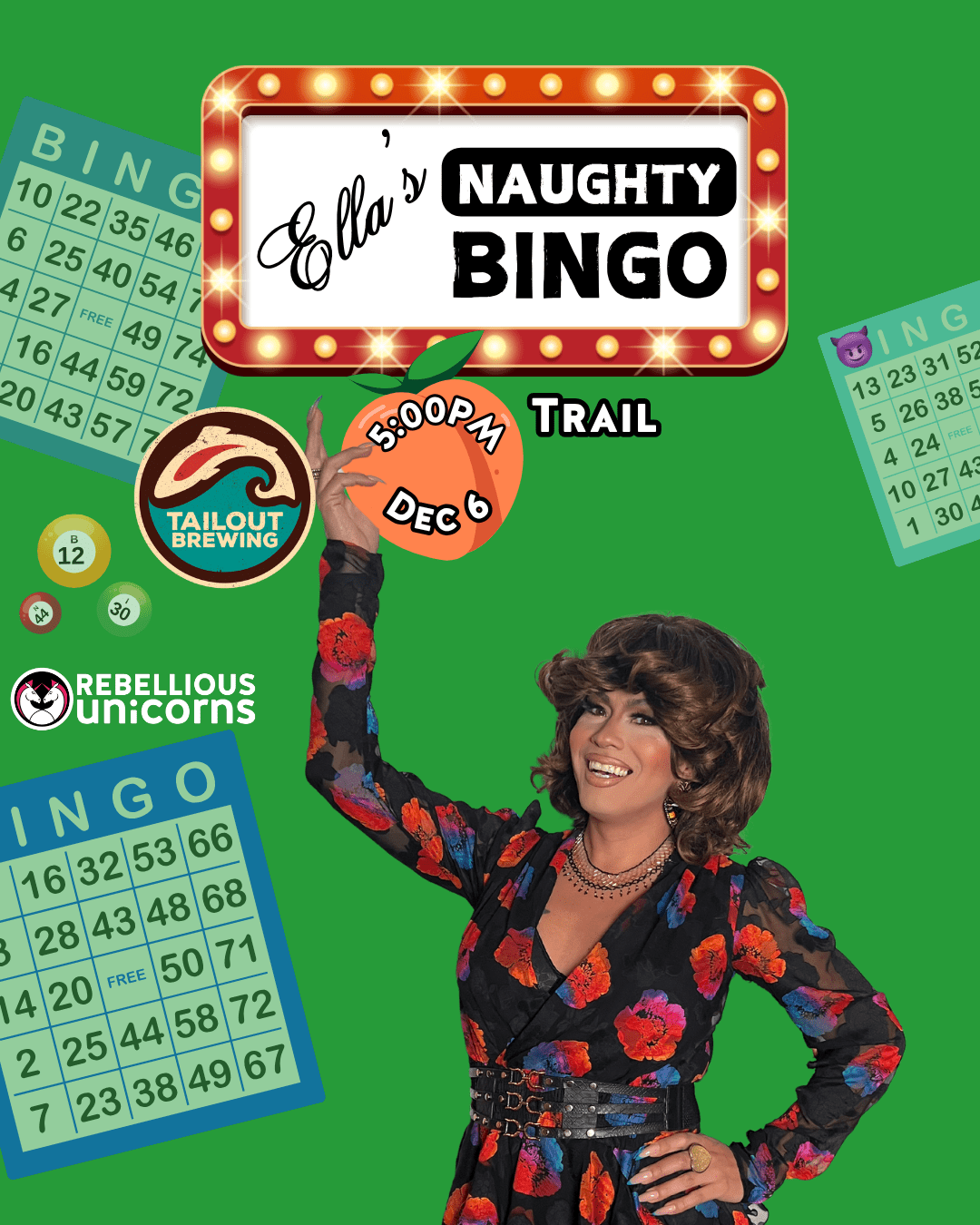 Ella's Naughty Bingo | Trail (Dec 6) - Rebellious Unicorns