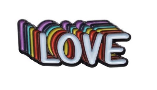 Layered Love Rainbow Pin - Rebellious Unicorns