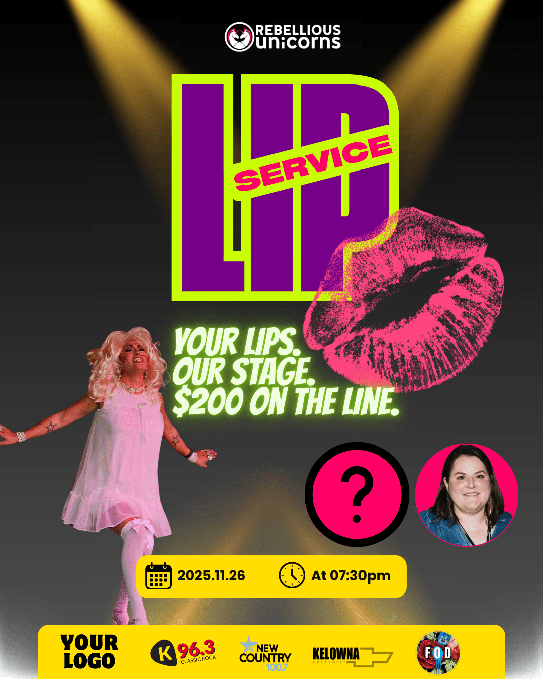 Lip Service | Kelowna (Nov 26) - Rebellious Unicorns