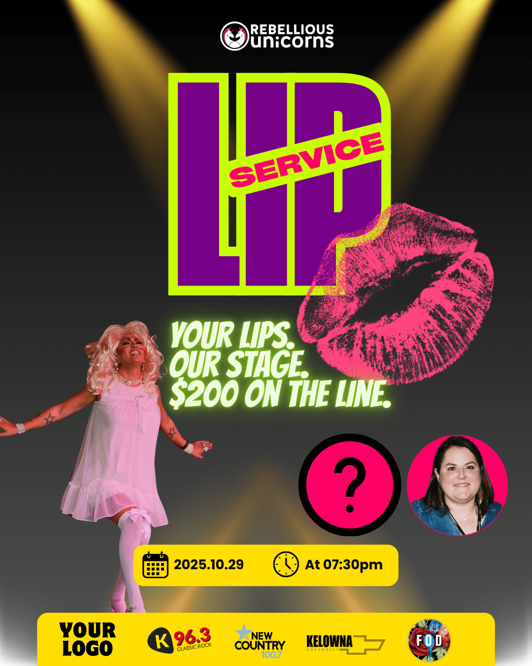Lip Service | Kelowna (Oct 29) - Rebellious Unicorns