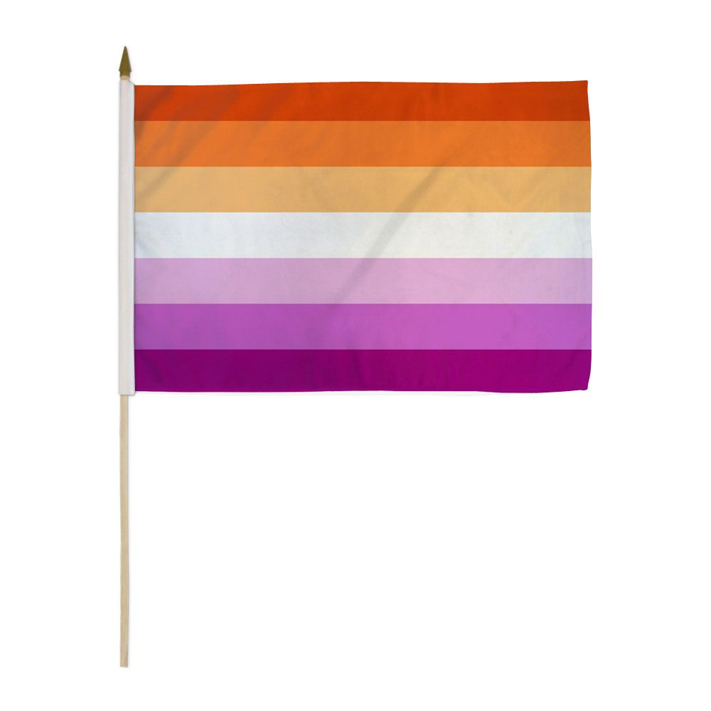 Lesbian Sunset Pride Flag - Rebellious Unicorns