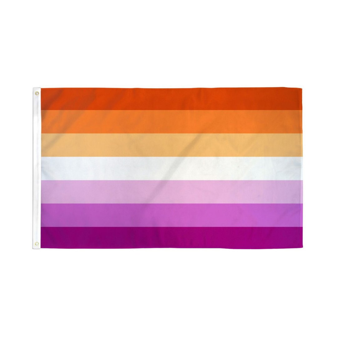 Lesbian Sunset Pride Flag - Rebellious Unicorns