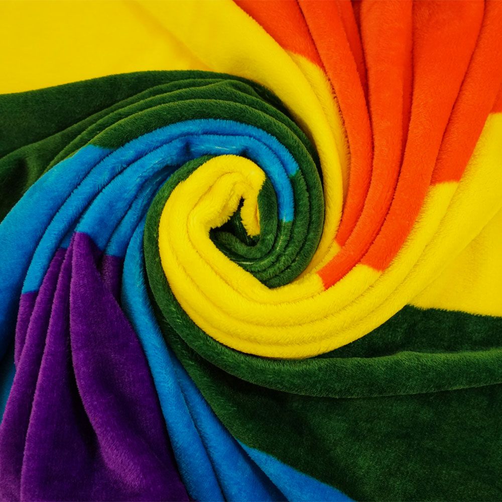 Rainbow Flag Plush Blanket - Rebellious Unicorns