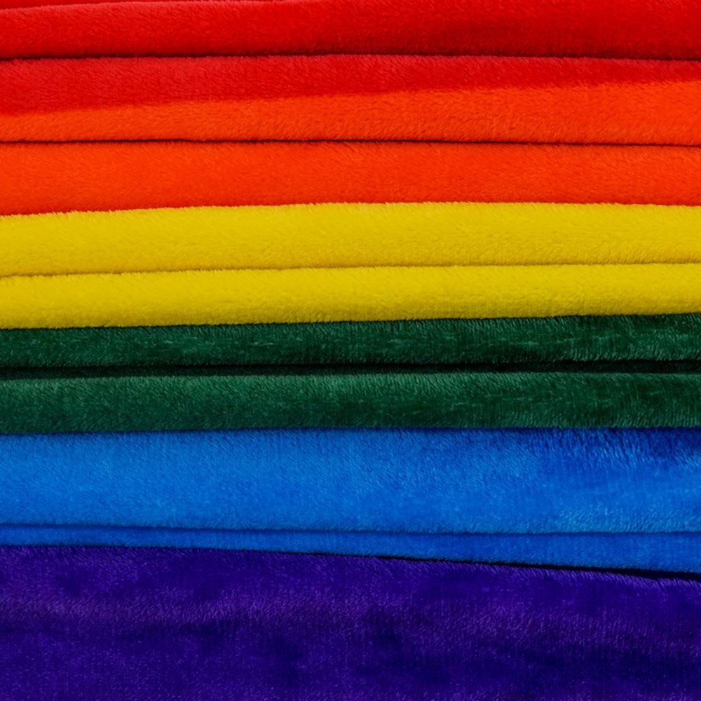 Rainbow Flag Plush Blanket - Rebellious Unicorns