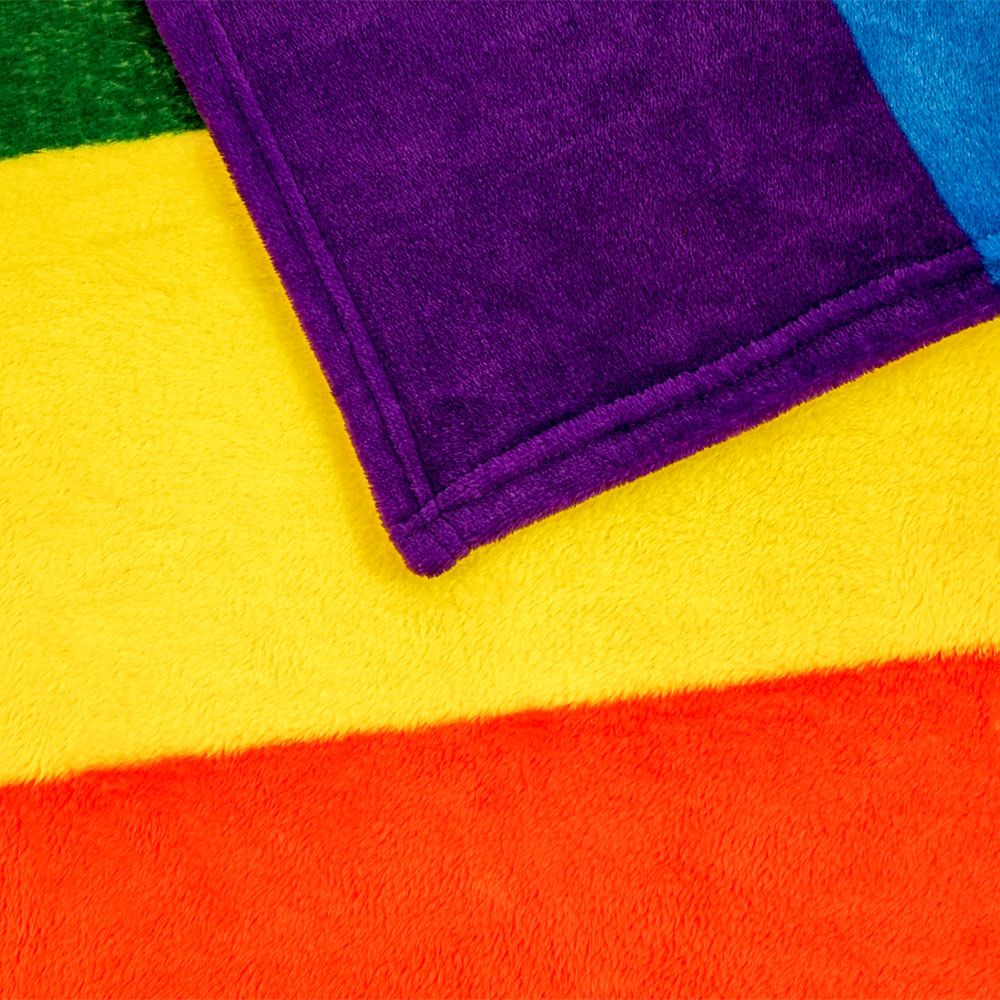 Rainbow Flag Plush Blanket - Rebellious Unicorns