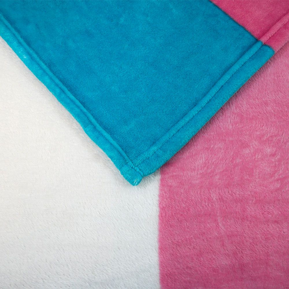 Trans Flag Plush Blanket - Rebellious Unicorns