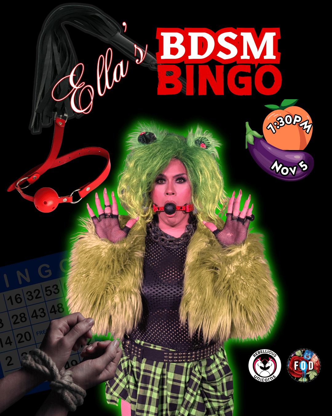 Ella's BDSM Bingo | Kelowna (Nov 5) - Rebellious Unicorns
