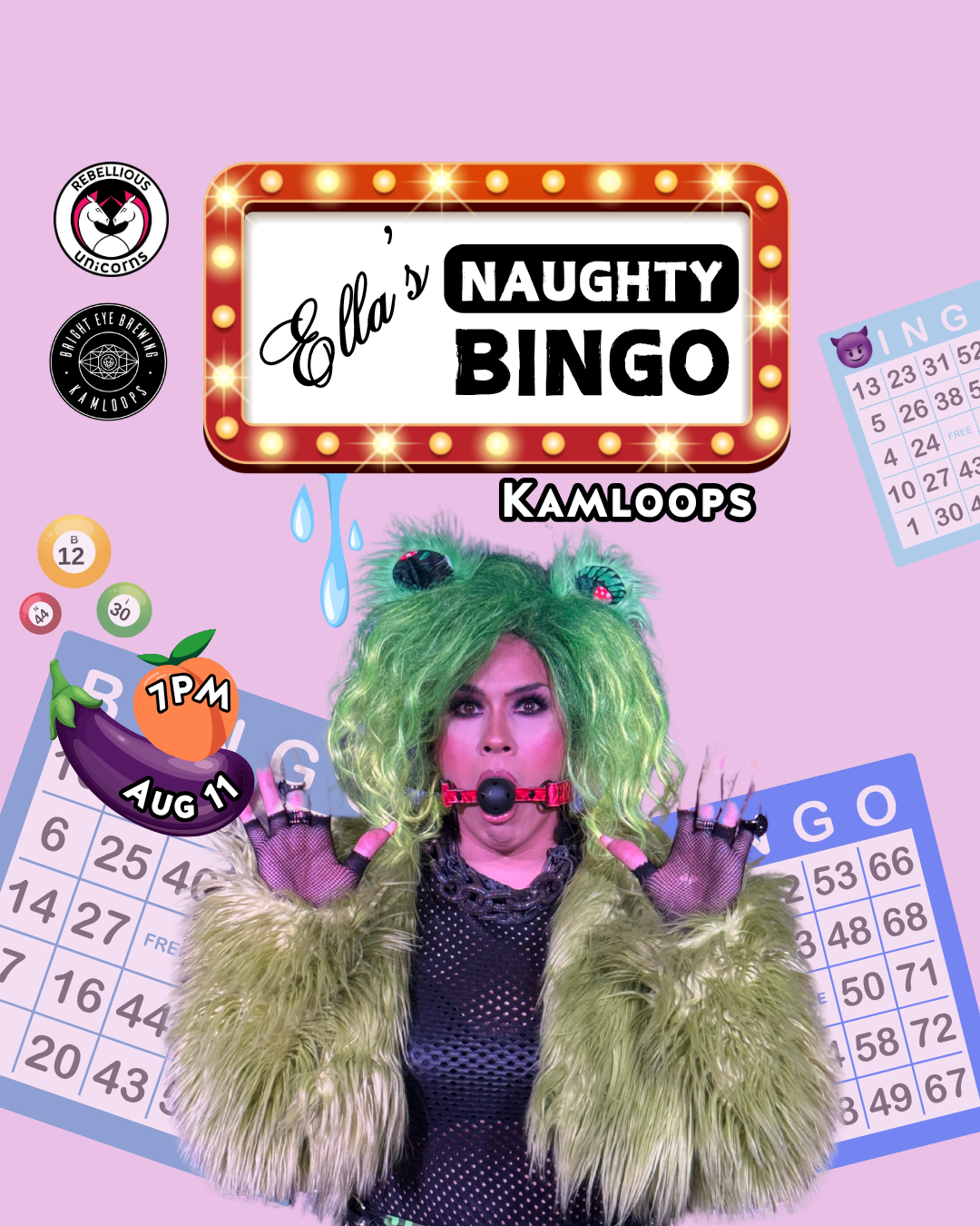 Ella's Naughty Bingo | Kamloops (Aug 11) - Rebellious Unicorns