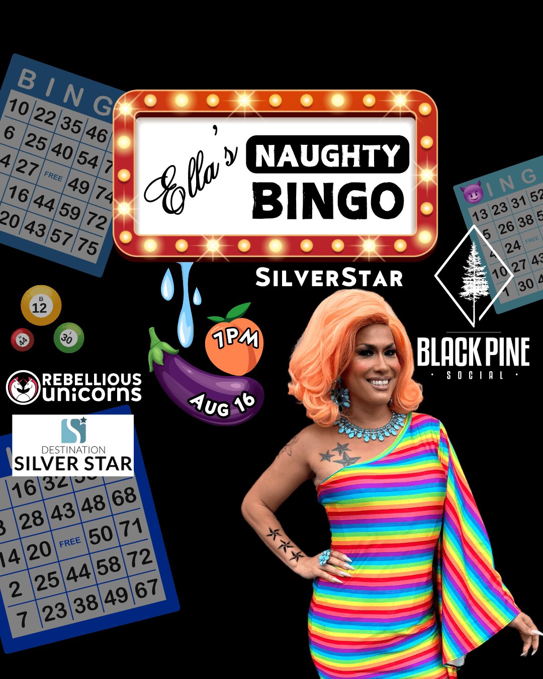 Ella's Naughty Bingo | SilverStar (Aug 16) - Rebellious Unicorns