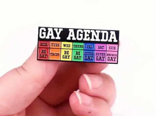 The Gay Agenda Pin - Rebellious Unicorns