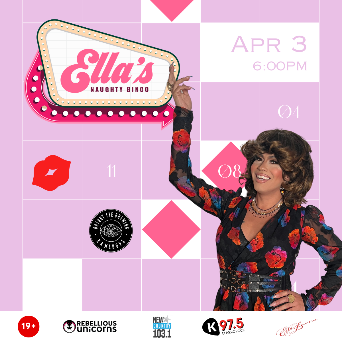 Ella's Naughty Drag Bingo: Kamloops (Apr 3)
