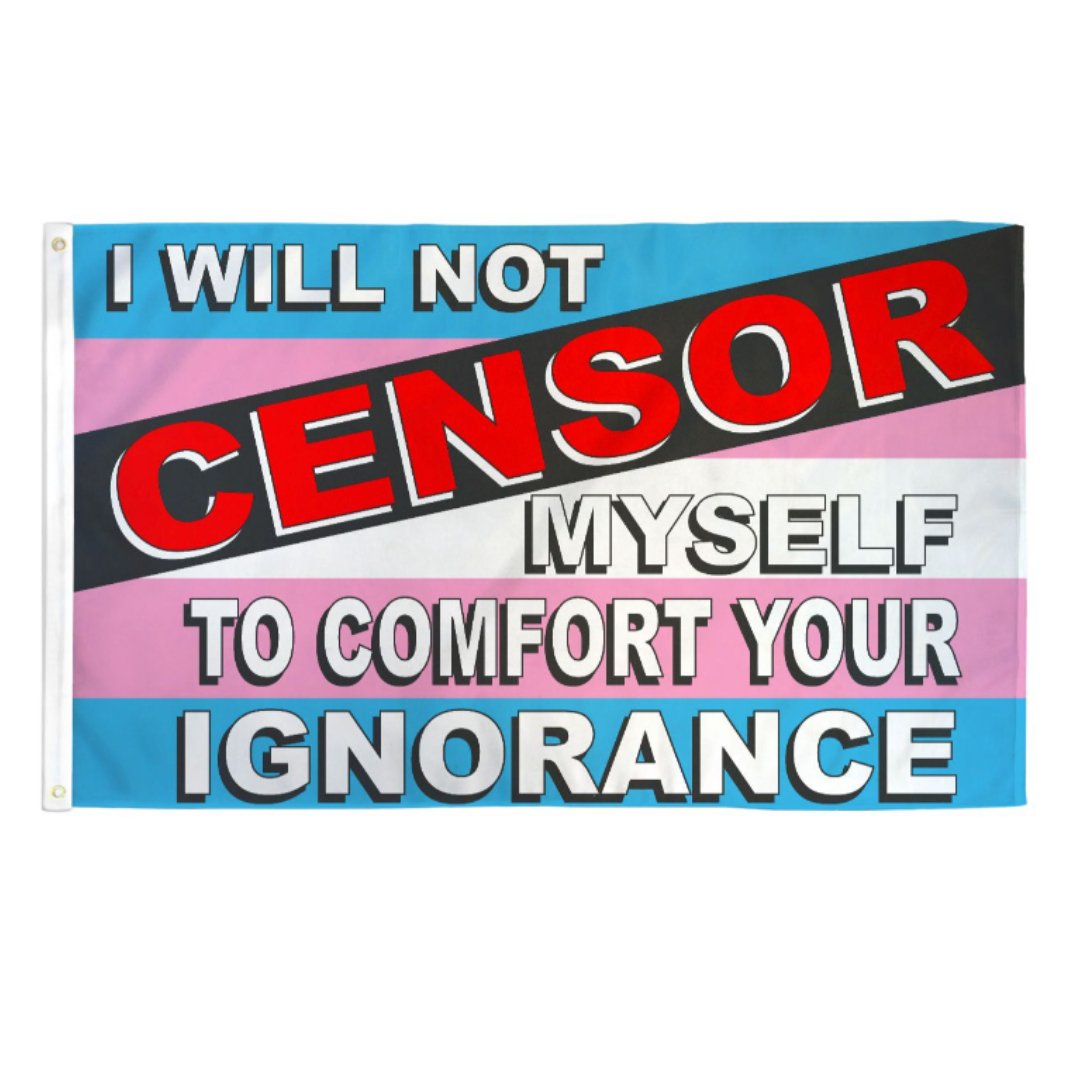 Censor (Transgender) Flag - Rebellious Unicorns