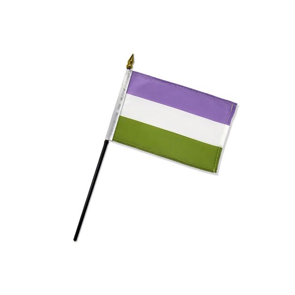 GenderQueer Pride Flag - Rebellious Unicorns