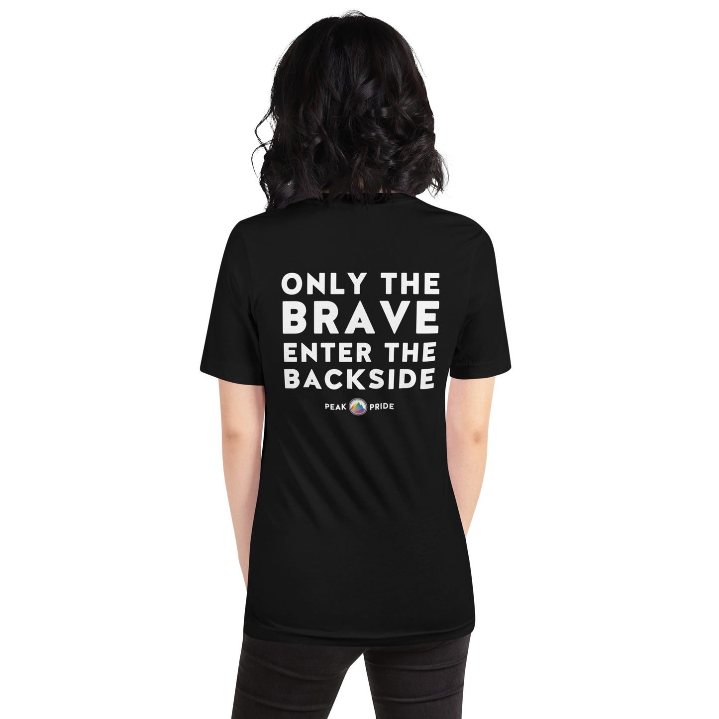 Only the Brave Peak Pride Short-Sleeve Unisex T-Shirt - Rebellious Unicorns