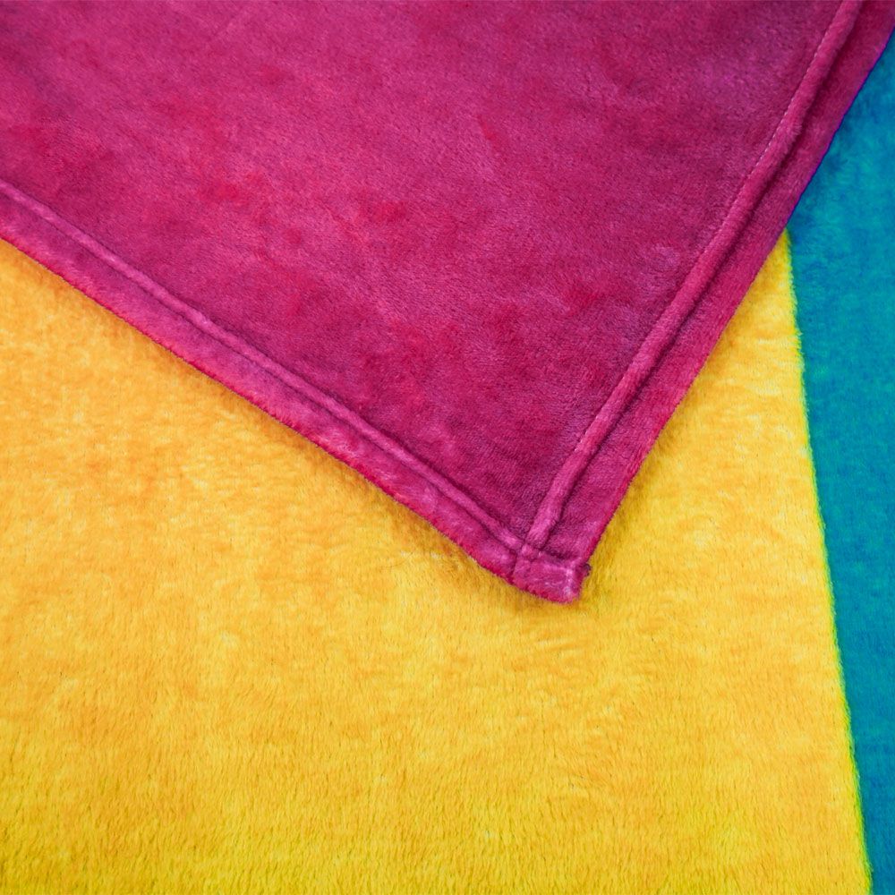 Pansexual Flag Plush Blanket - Rebellious Unicorns