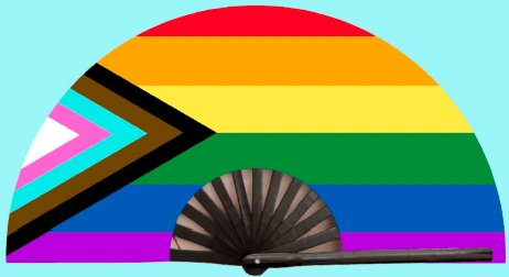 Progressive Flag Clack Fan - Rebellious Unicorns