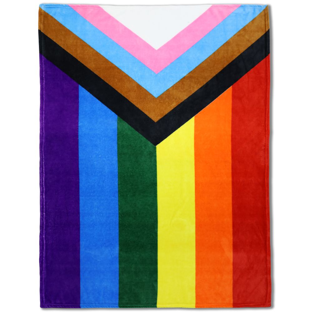Progressive Rainbow Plush Blanket - Rebellious Unicorns