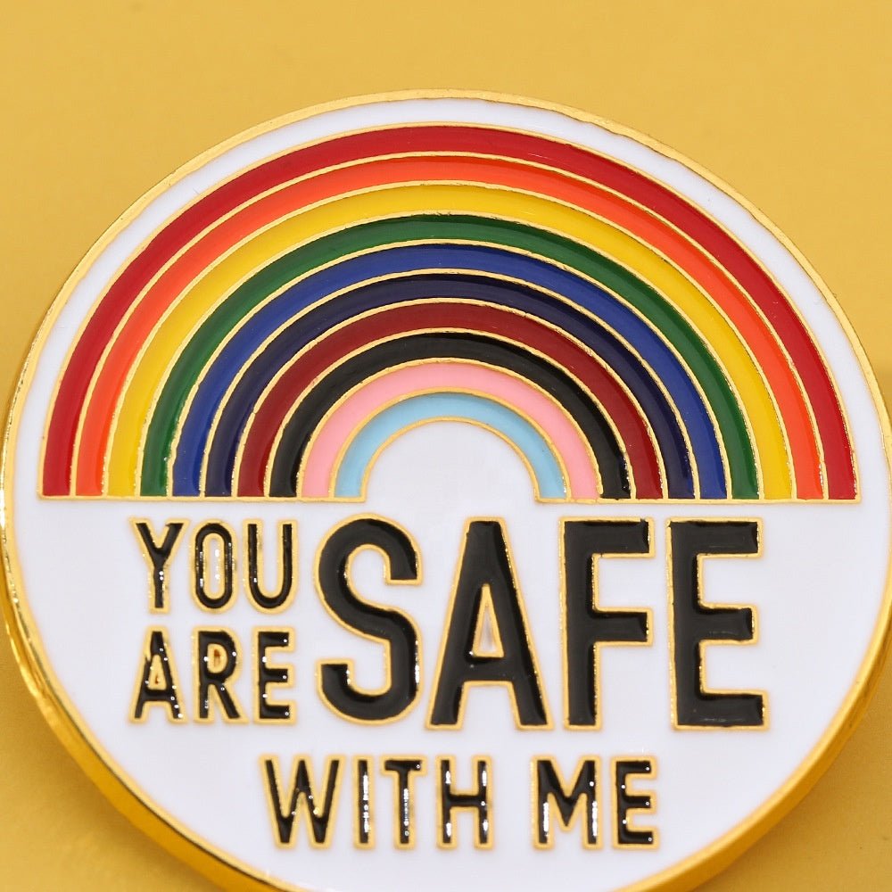 You Are Safe With Me Pins - Rebellious Unicorns