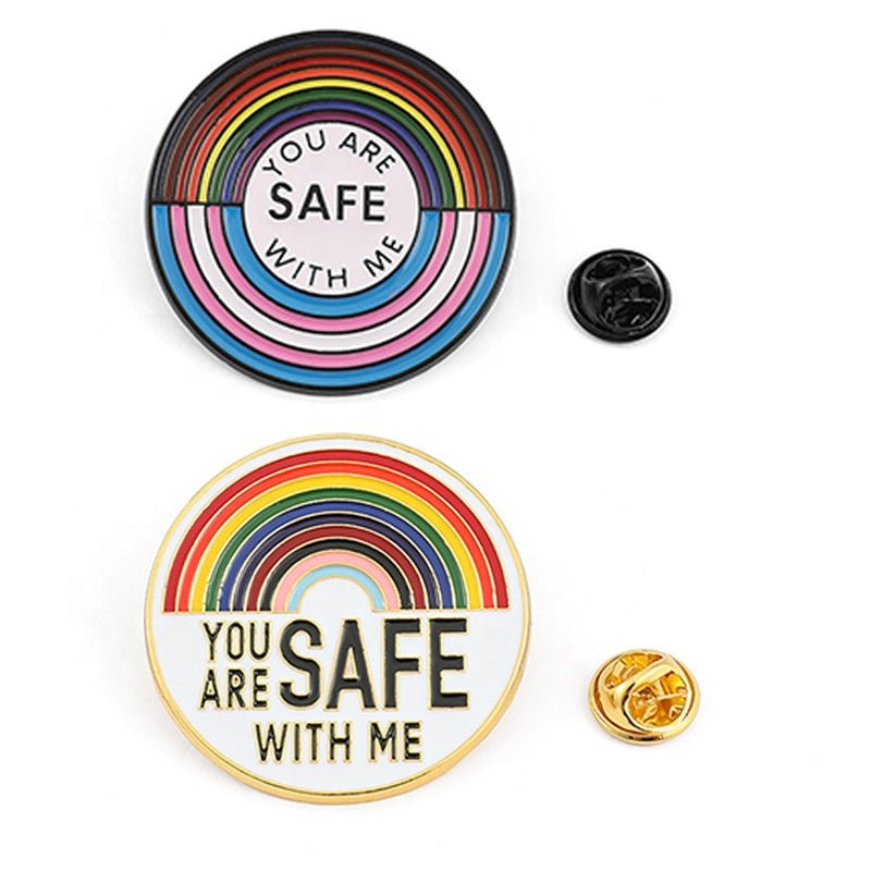 You Are Safe With Me Pins - Rebellious Unicorns